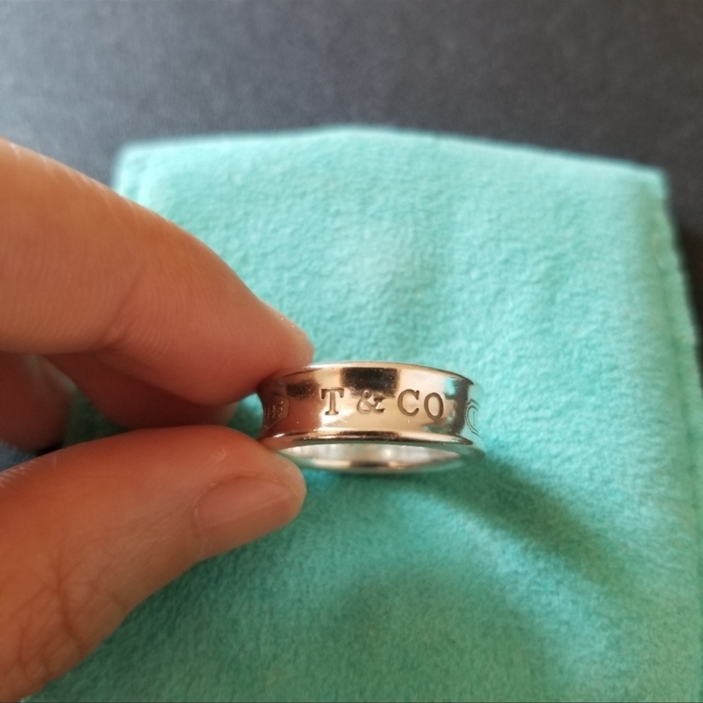 Tiffany & Co. 1837 Wide Concave Ring size 5